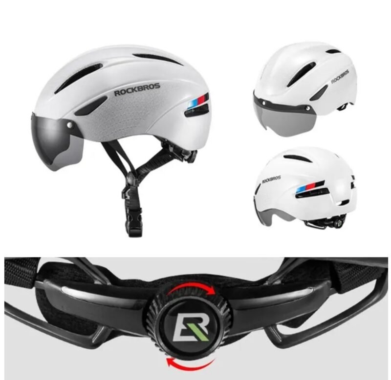 casque velo route design urbain visiere retractable