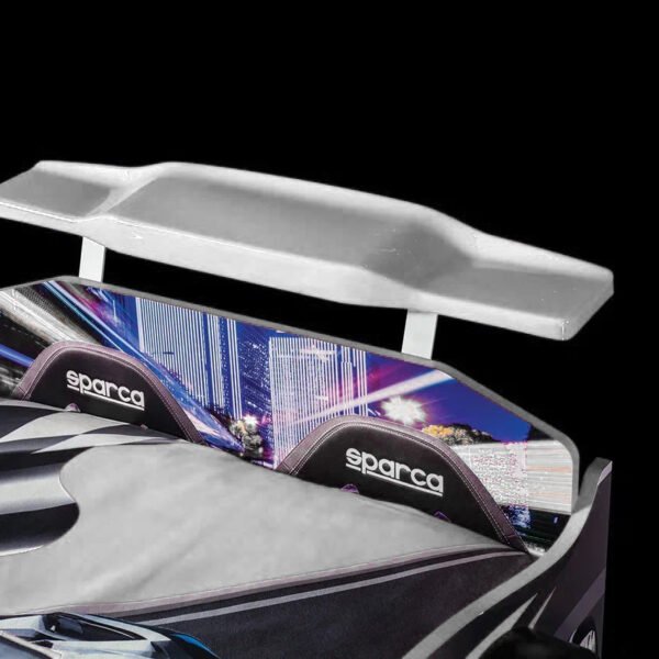 lit voiture led gtx blanc enfant pas cher