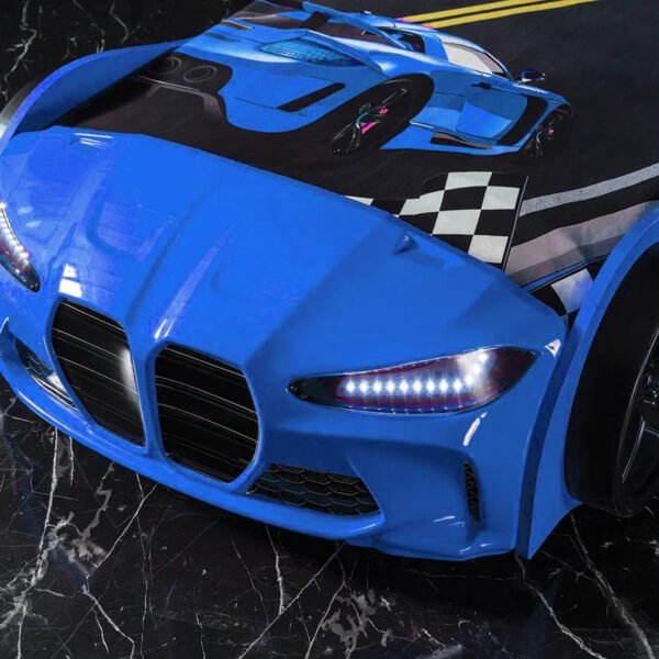 lit voiture led gtx bleu enfant