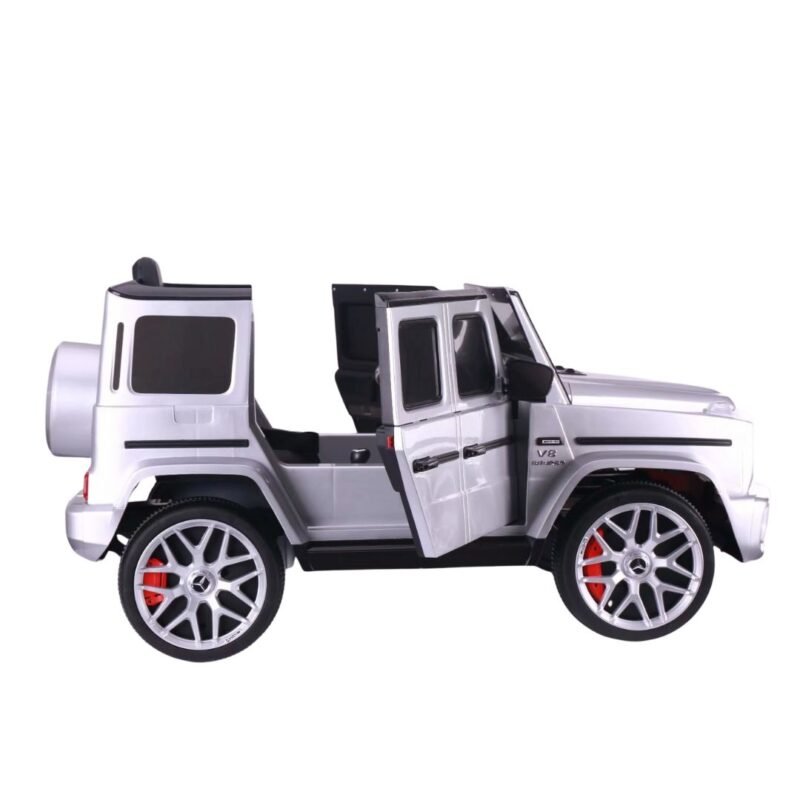 mercedes benz g63 amg blanche voiture electrique led musique