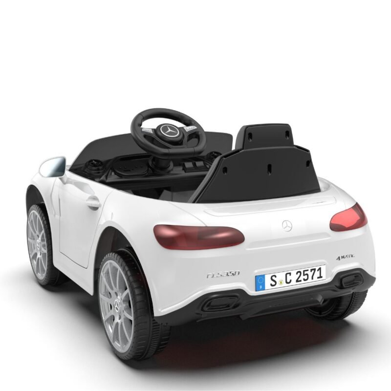 voiture electrique blanche luxe enfant mercedes benz
