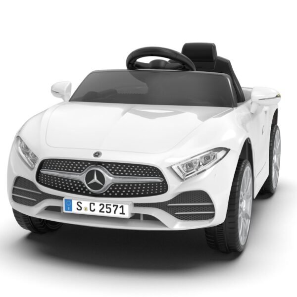 voiture electrique mercedes blanche enfant cadeau noel