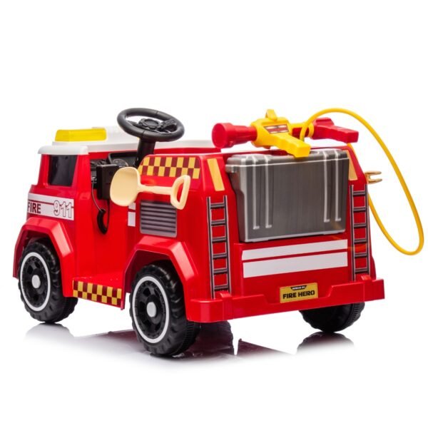 camion pompier electrique enfant 1 place 12v