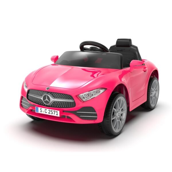 voiture electrique enfant rose 1 place mercedes 12v