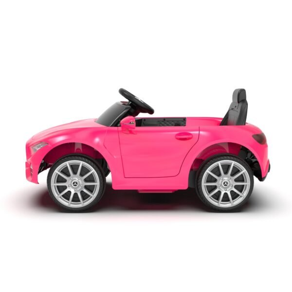 voiture electrique fille rose led portes ouvrantes