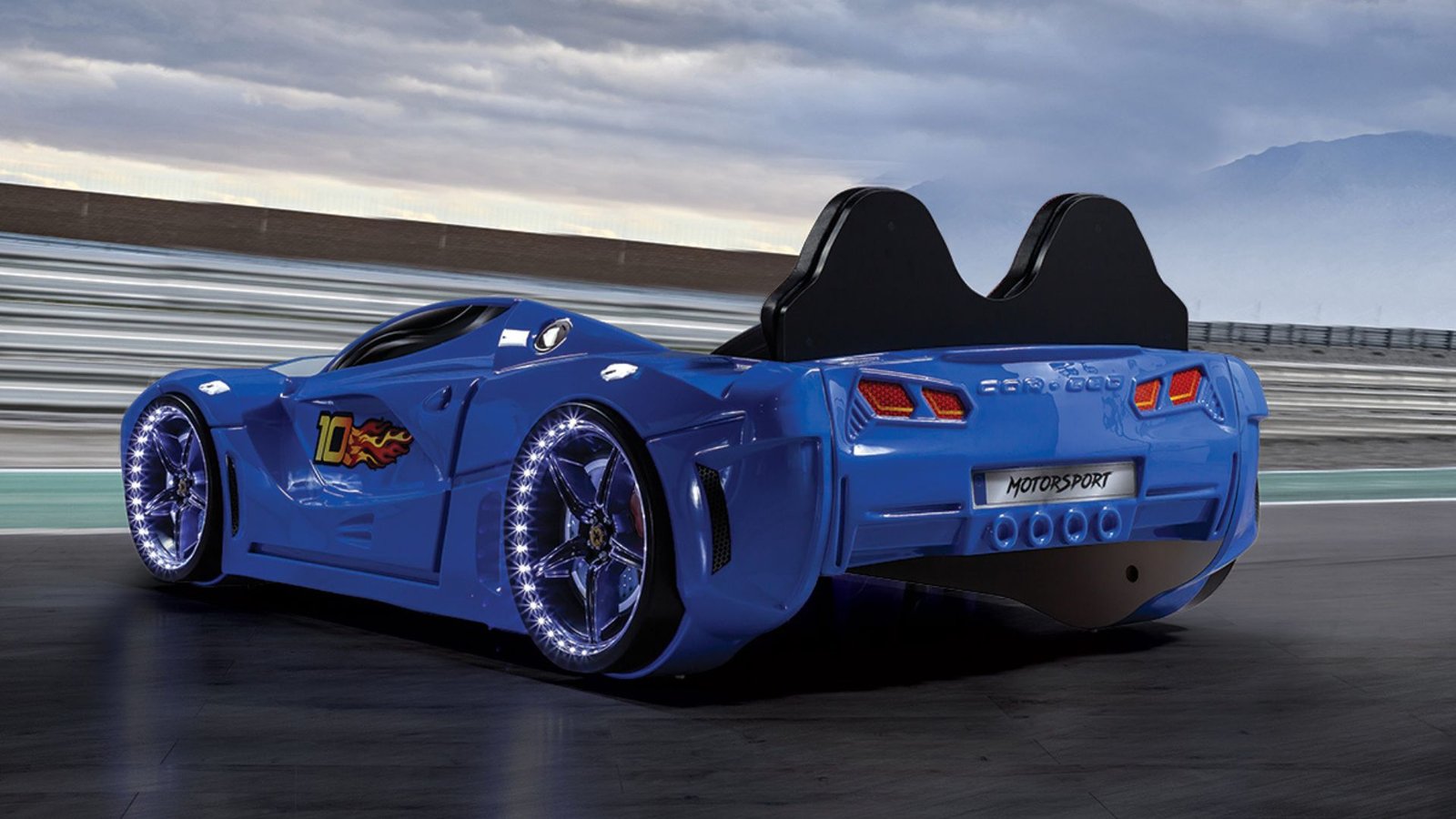 lit voiture enfant gtm deluxe bmw bleu